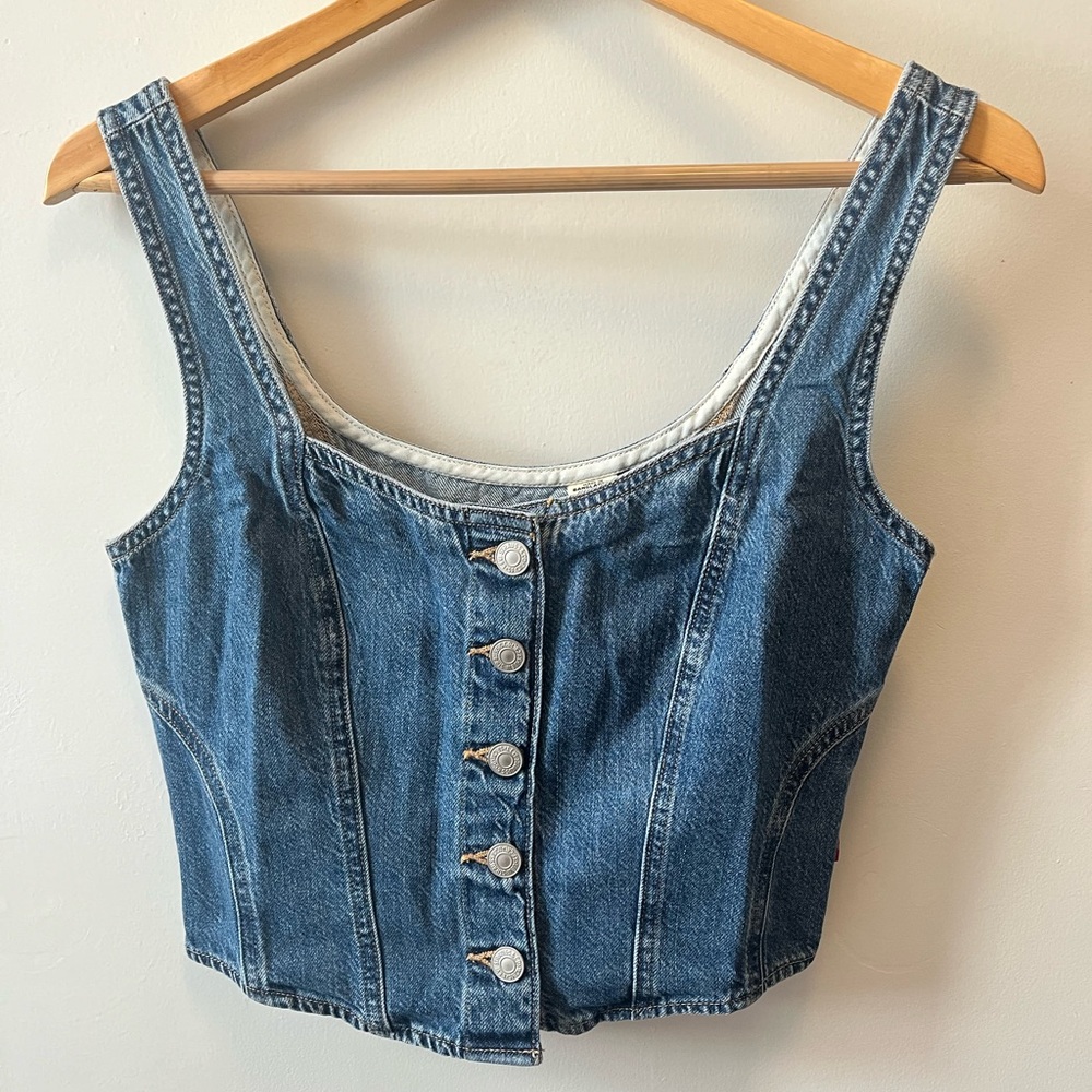NWT Levi’s Alani Denim Corset Top
